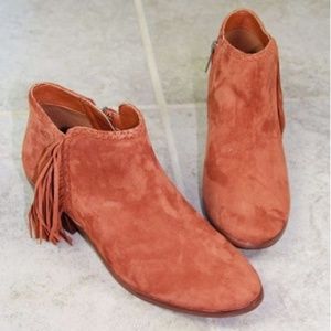Sam Edelman Paige Cinnamon Suede Booties